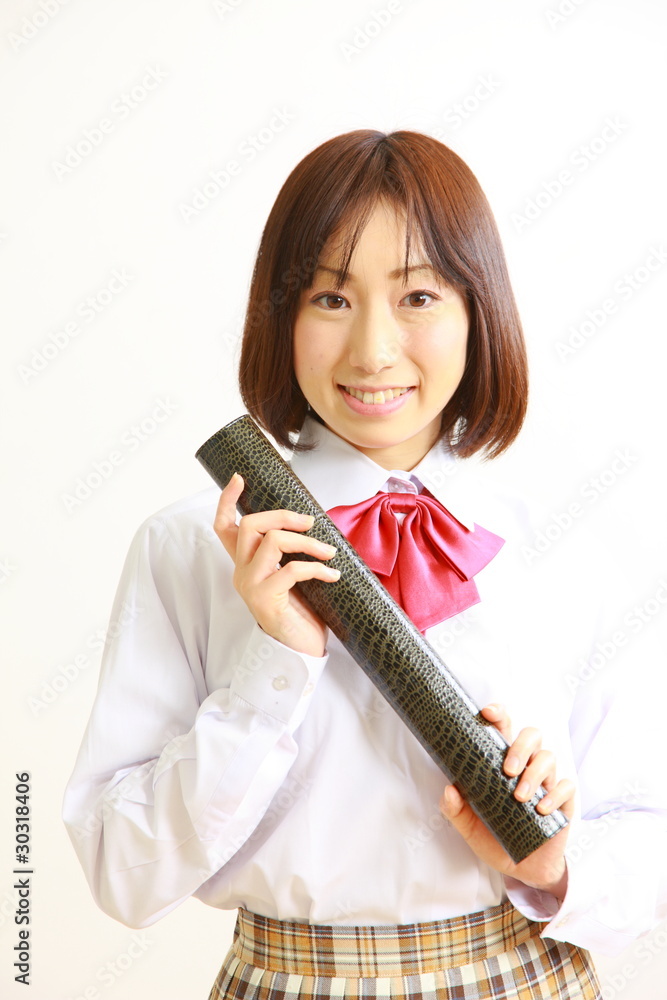 high school graduation/卒業する女子高生 high school graduation/卒業する女子高生