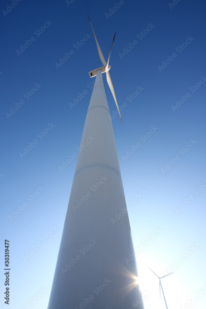 Wind turbines generating electricity Wind turbines generating electricity