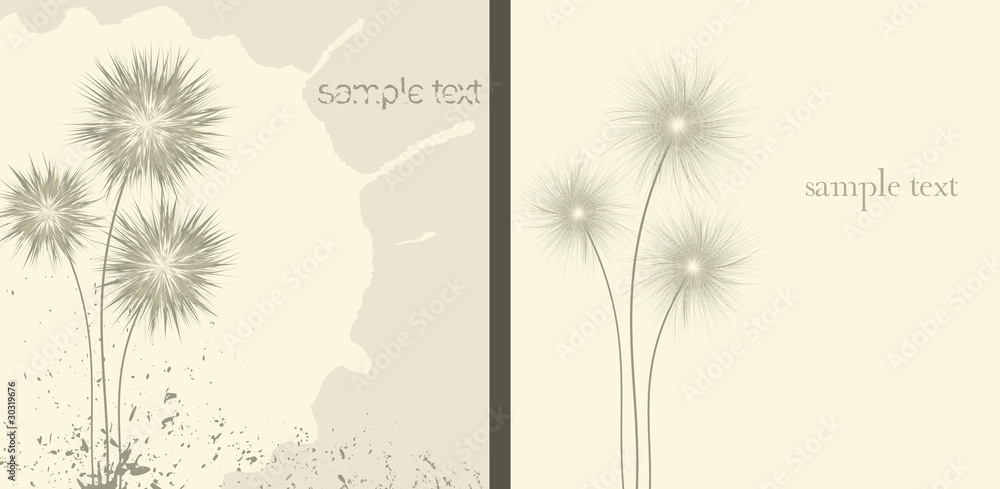 Obraz premium Grunge floral background