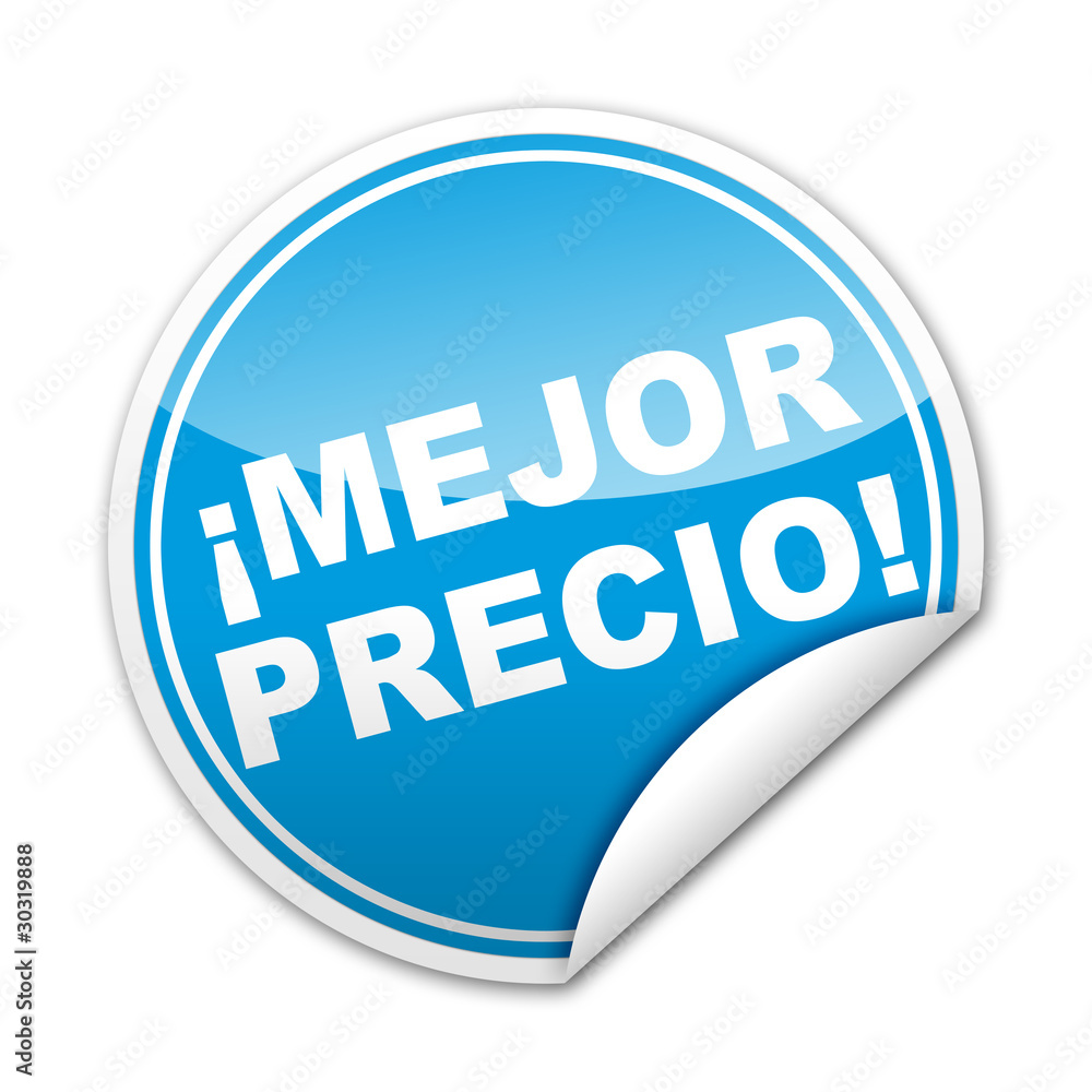 Pegatina ¡MEJOR PRECIO! con reborde Pegatina ¡MEJOR PRECIO! con reborde