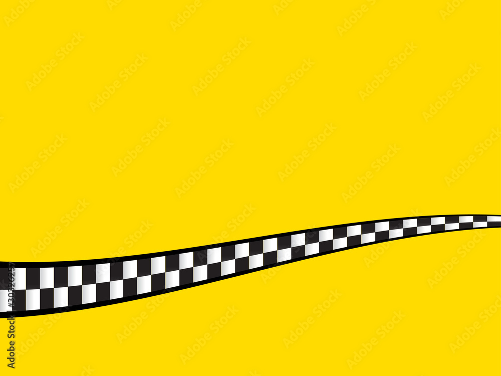 Yellow Cab Vector Background - Taxi Hintergrund