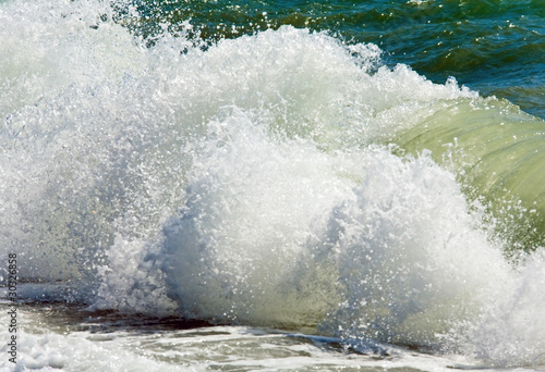 Sea surf wave (nature background)