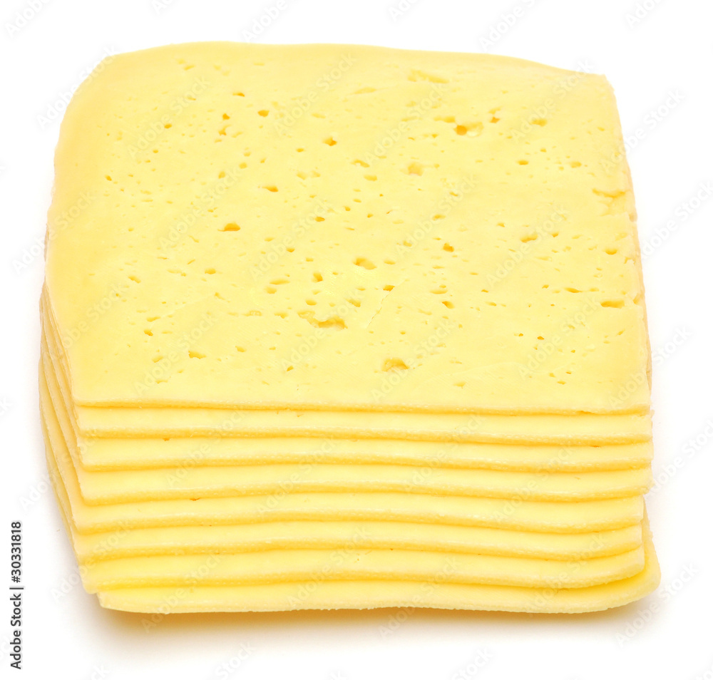 stack of thin cheese pieces