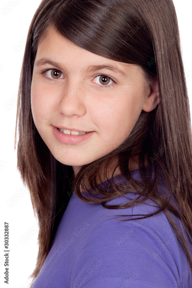 Fototapeta premium Adorable preteen girl
