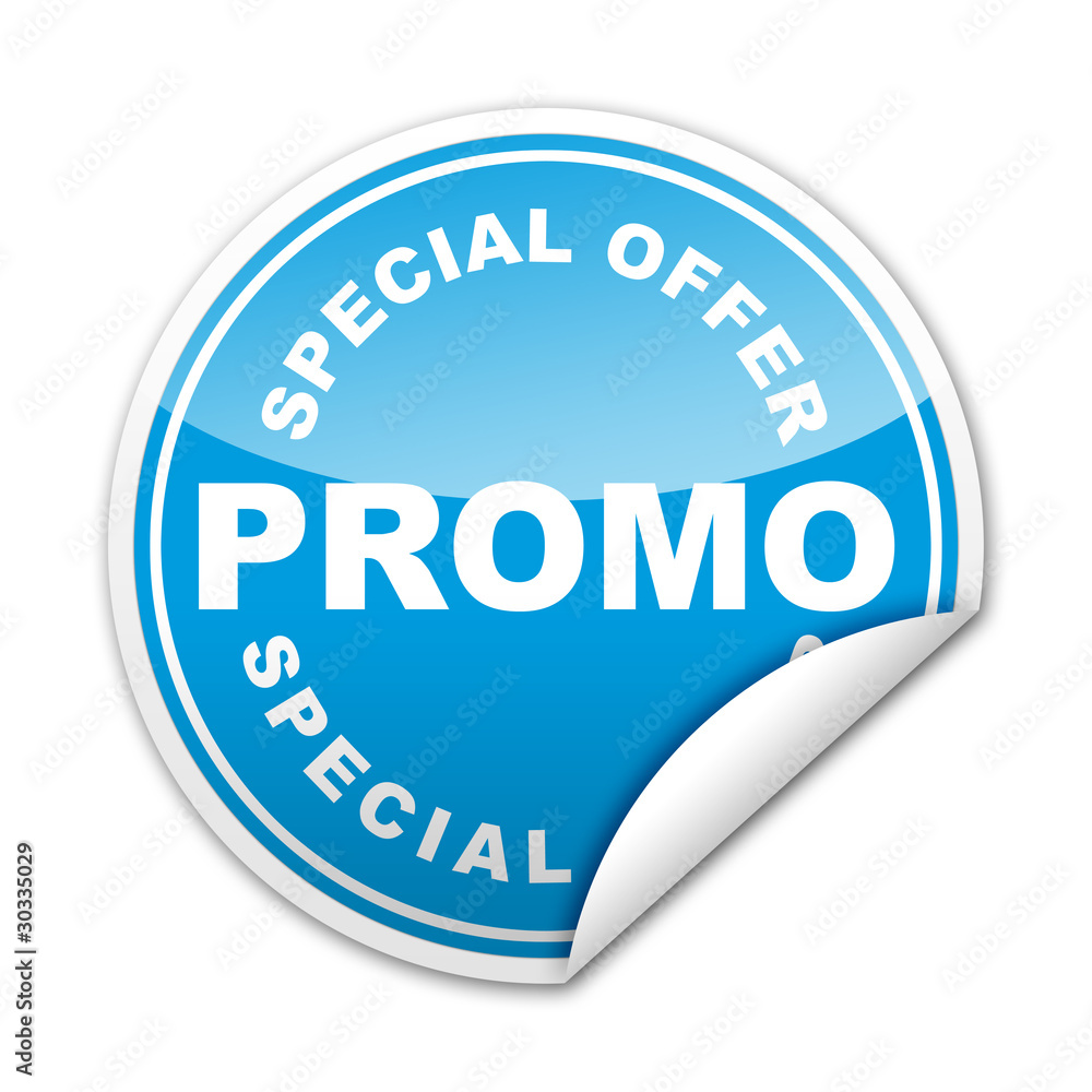 Pegatina PROMO SPECIAL OFFER con reborde Pegatina PROMO SPECIAL OFFER con reborde
