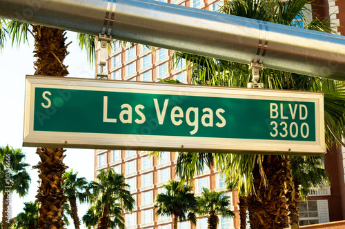 Street sign of Las vegas Boulevard
