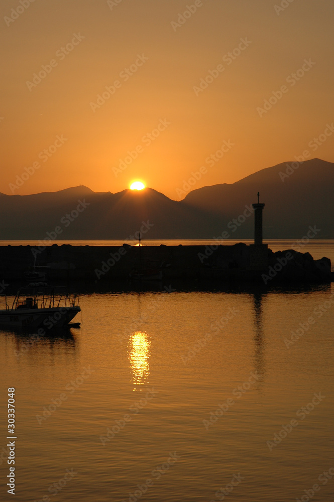 Morgen im Hafen von Chersonissos Morgen im Hafen von Chersonissos