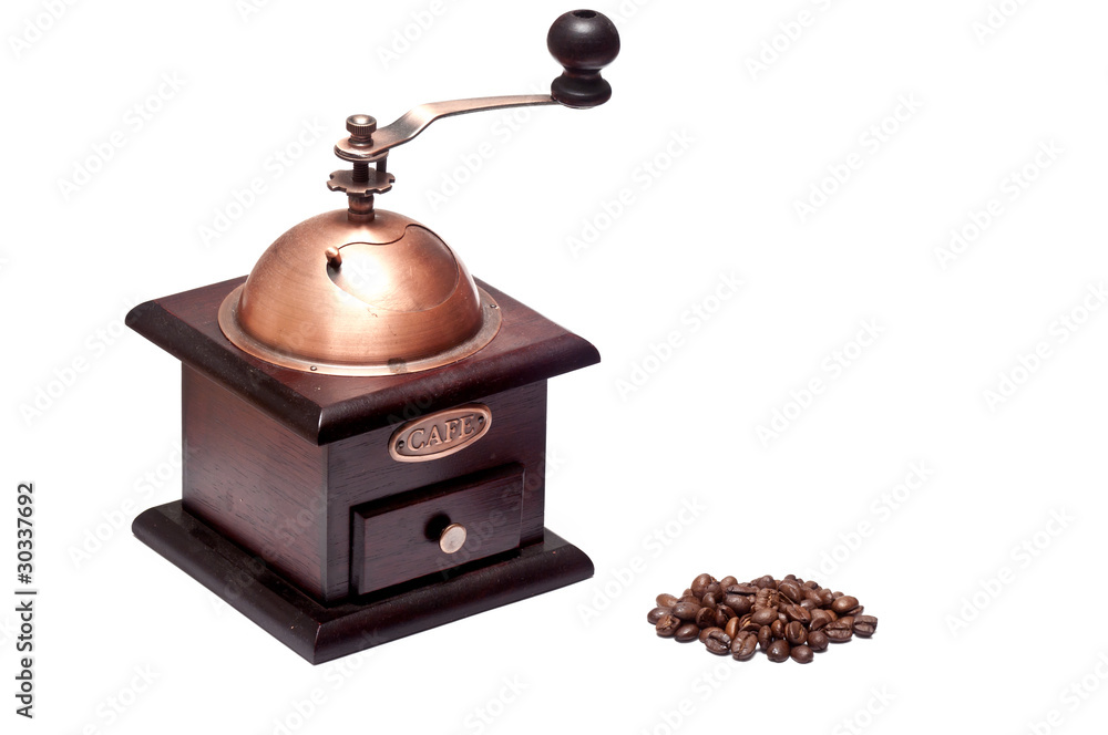 Mühle mit Bohnen Mühle mit Bohnen