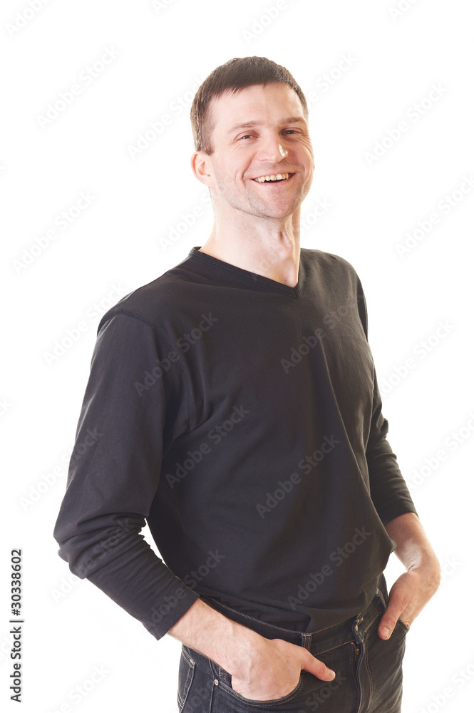 Handsome guy isolated on white Handsome guy isolated on white