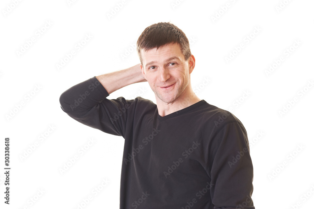 Handsome guy isolated on white Handsome guy isolated on white