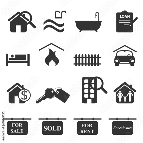 Real estate icons