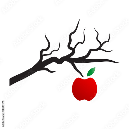 Logo apple on the tree # Vector