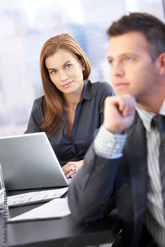 Portrait of beautiful businesswoman smiling Portrait of beautiful businesswoman smiling