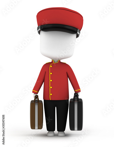 Bild auf Leinwand Bellboy