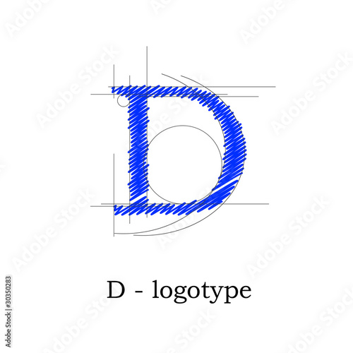 Logo design letter D # Vector