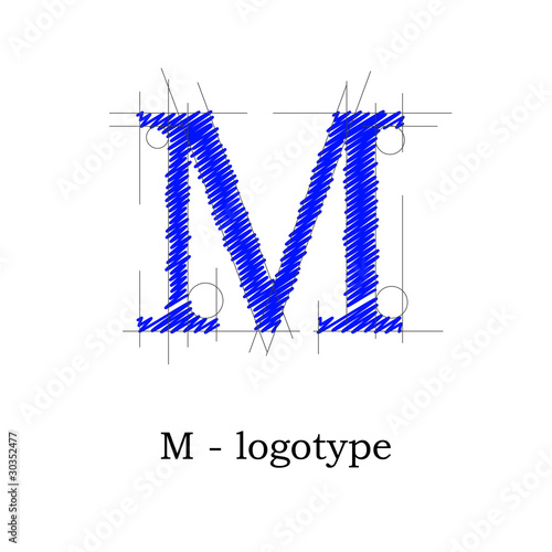 Logo design letter M # Vector