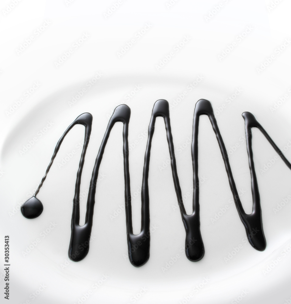 Gourmet sauce on plate Gourmet sauce on plate
