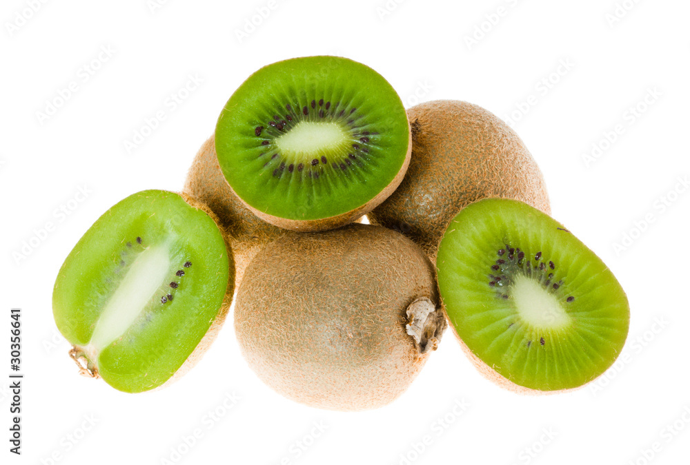 Fototapeta premium Fresh pieces kiwi fruit