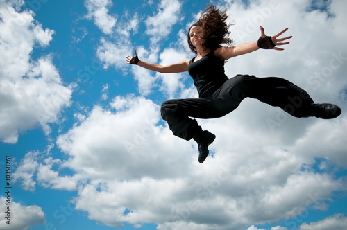 Jump over sky