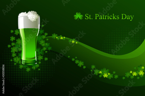 Green beer for St Patrick's Day