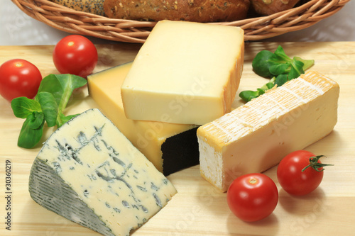 Various types of cheese