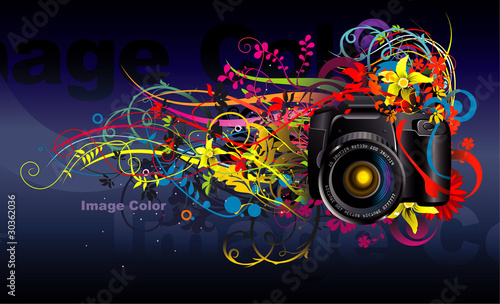 Fotografie camera vector illustration