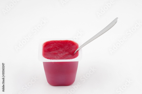 Tableau sur toile compote de pomme et fruit rouge