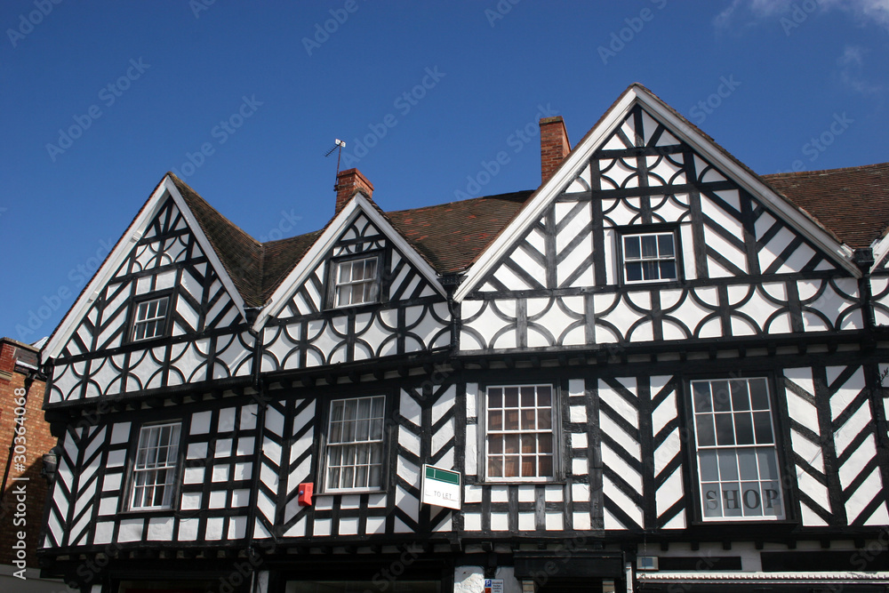 black and white houses, Warwick