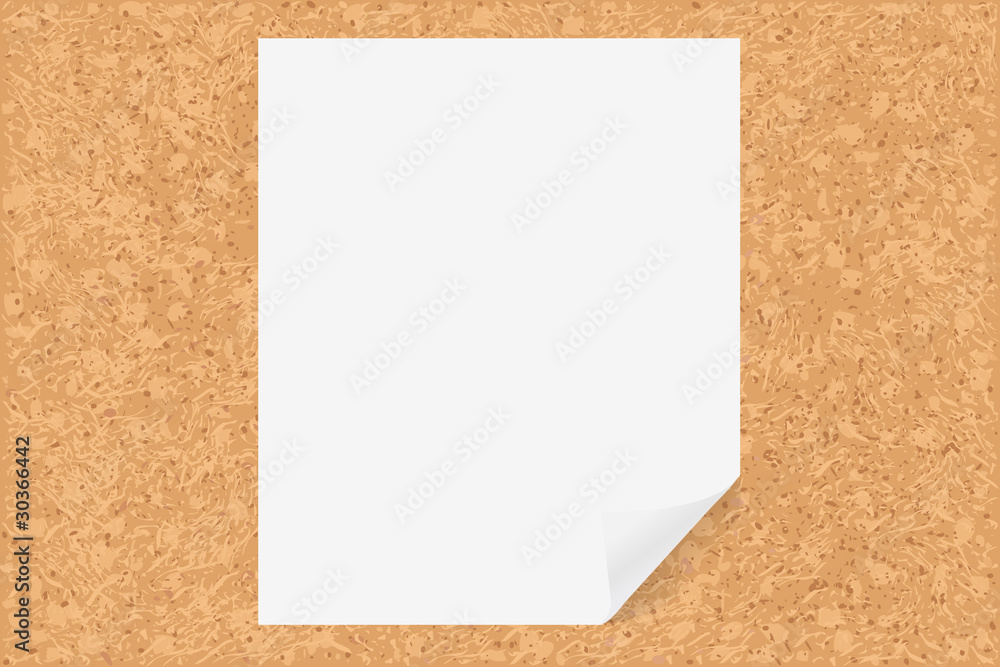 Cork Board With Paper Cork Board With Paper