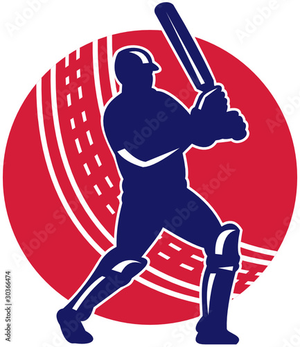 cricket batsman batting ball