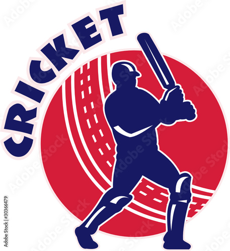 cricket batsman batting ball
