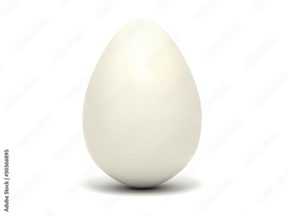 Image of egg over white Image of egg over white