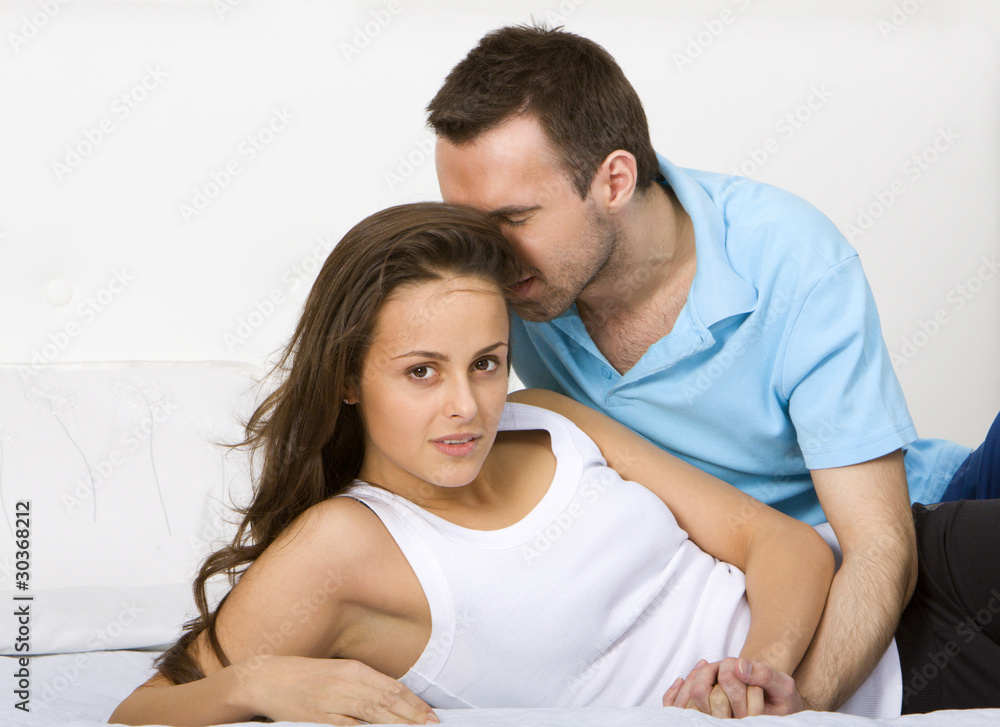 Young couple at home Young couple at home