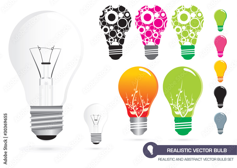 Realistic Vector Bulb Realistic Vector Bulb