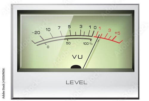 Analog Electronic VU meter