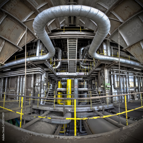 Wallpaper Mural Tubelines and staircases creating a maze of lines to follow. Torontodigital.ca