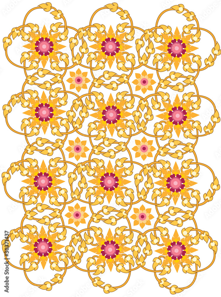 Fototapeta premium Thai fabric Pongyai