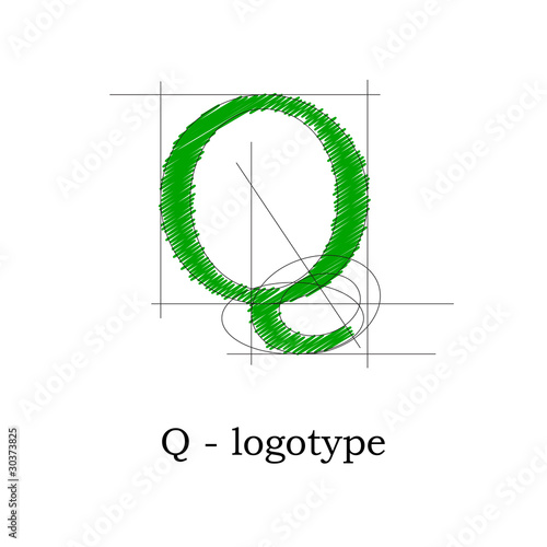 Logo design letter Q # Vector