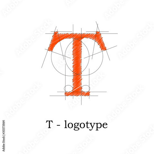 Logo design letter T # Vector