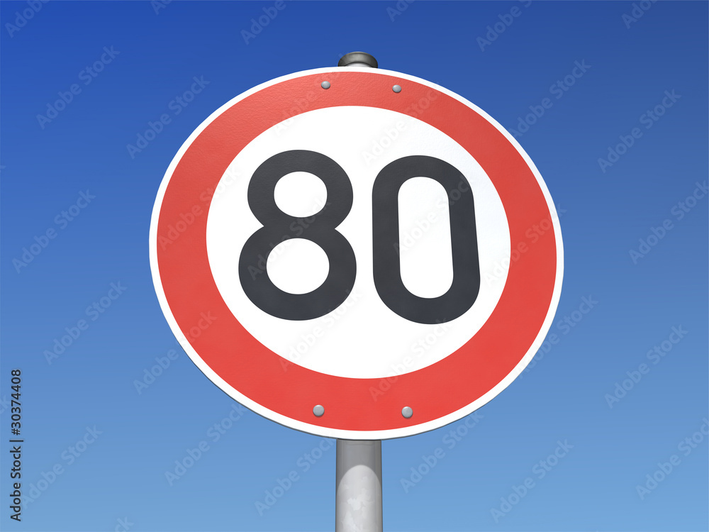 Verkehrsschild 80 Verkehrsschild 80