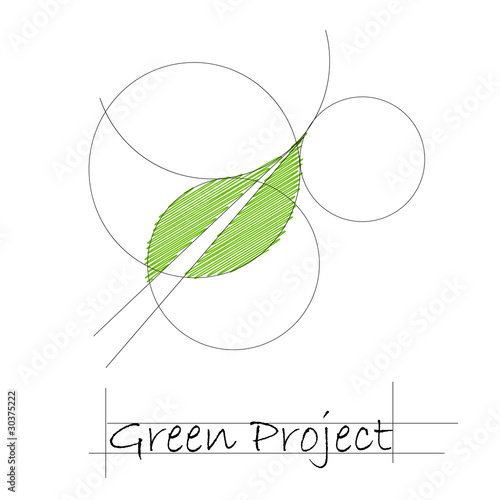 Logo green project # vector