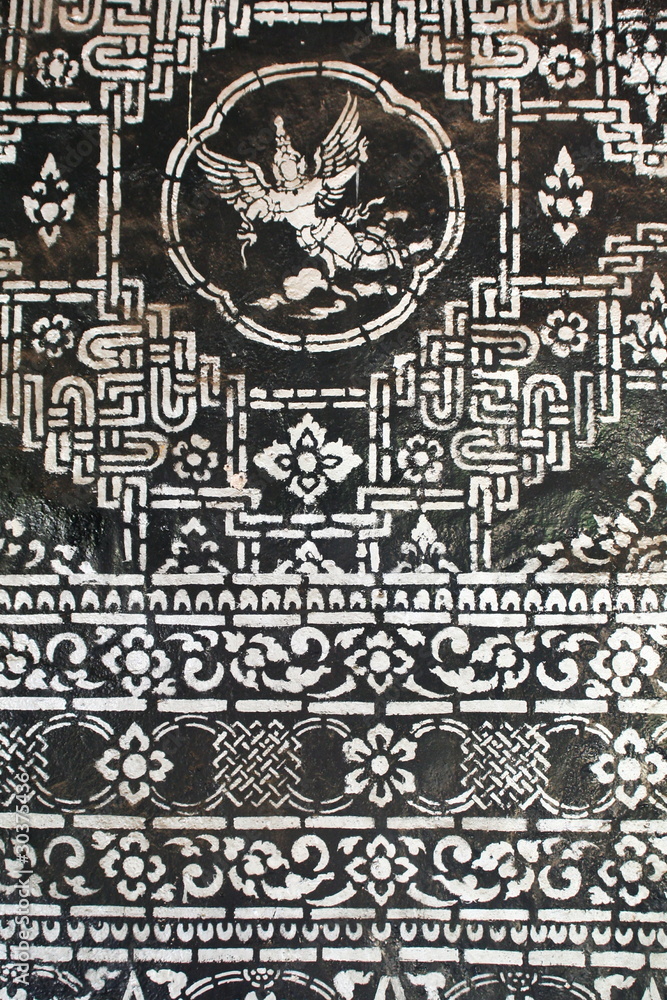 laos wall decorate pattern laos wall decorate pattern