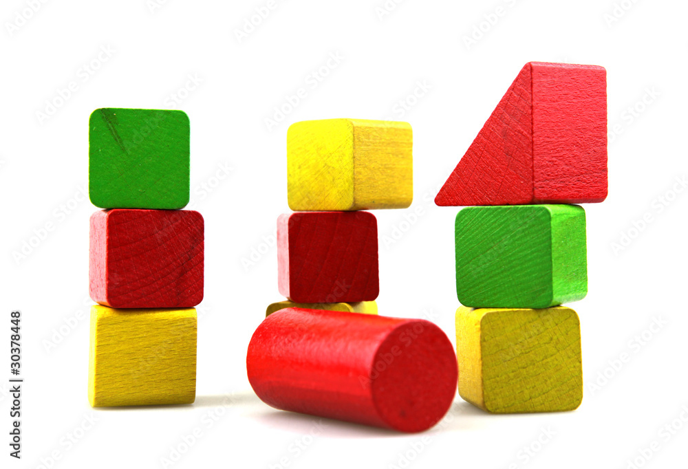 Wooden building blocks Wooden building blocks