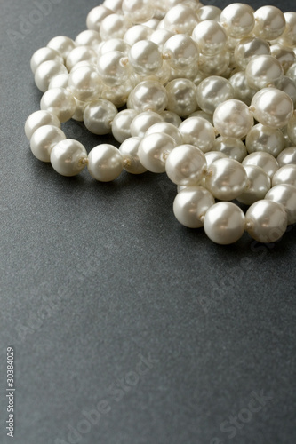 Pearl isolated on grey