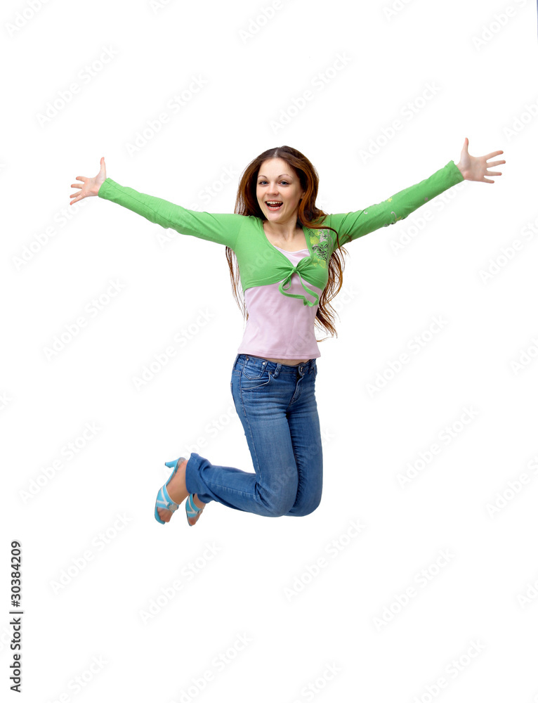 modern style dancer posing on studio background modern style dancer posing on studio background