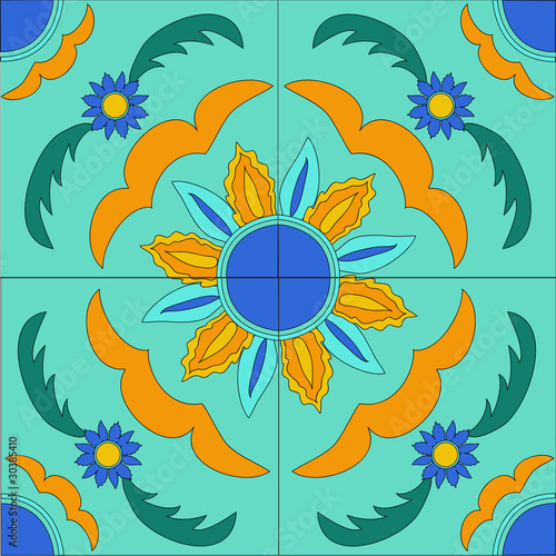 pattern in a mediterranean style