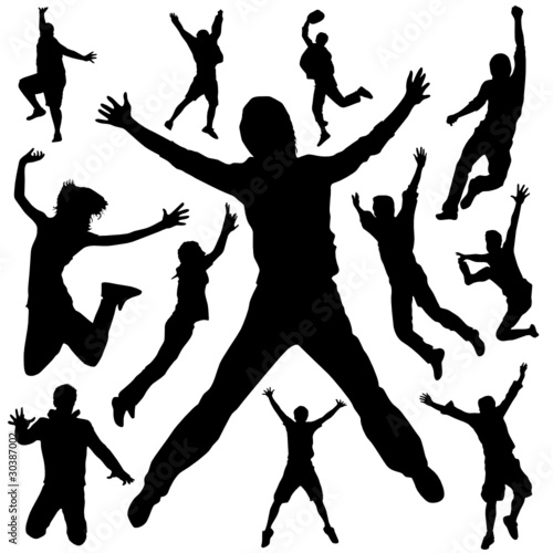 jumping peoples
