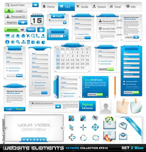 Web design elements extreme collection 2