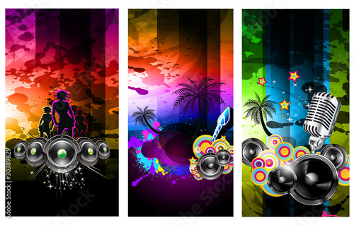 Music Party Disco Flyer Set