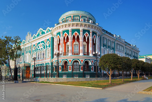 Fotografie Building in neo-gothic style in Ekaterinburg, Russia